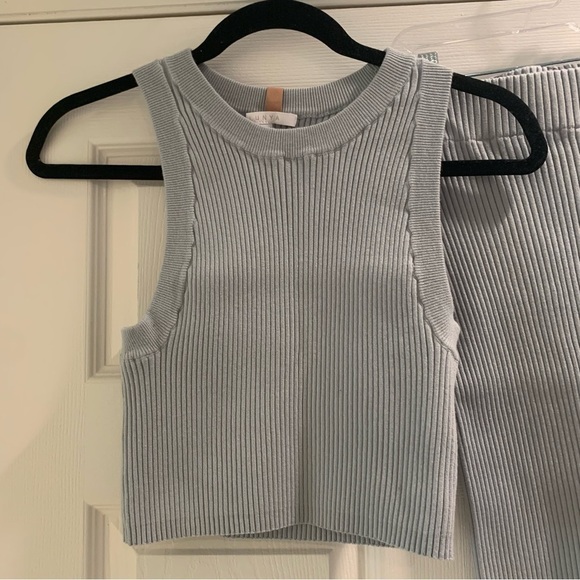 NWOT LUNYA Cozy Cotton Silk Ribbed Bike Short and Tank Top - Picture 9 of 14